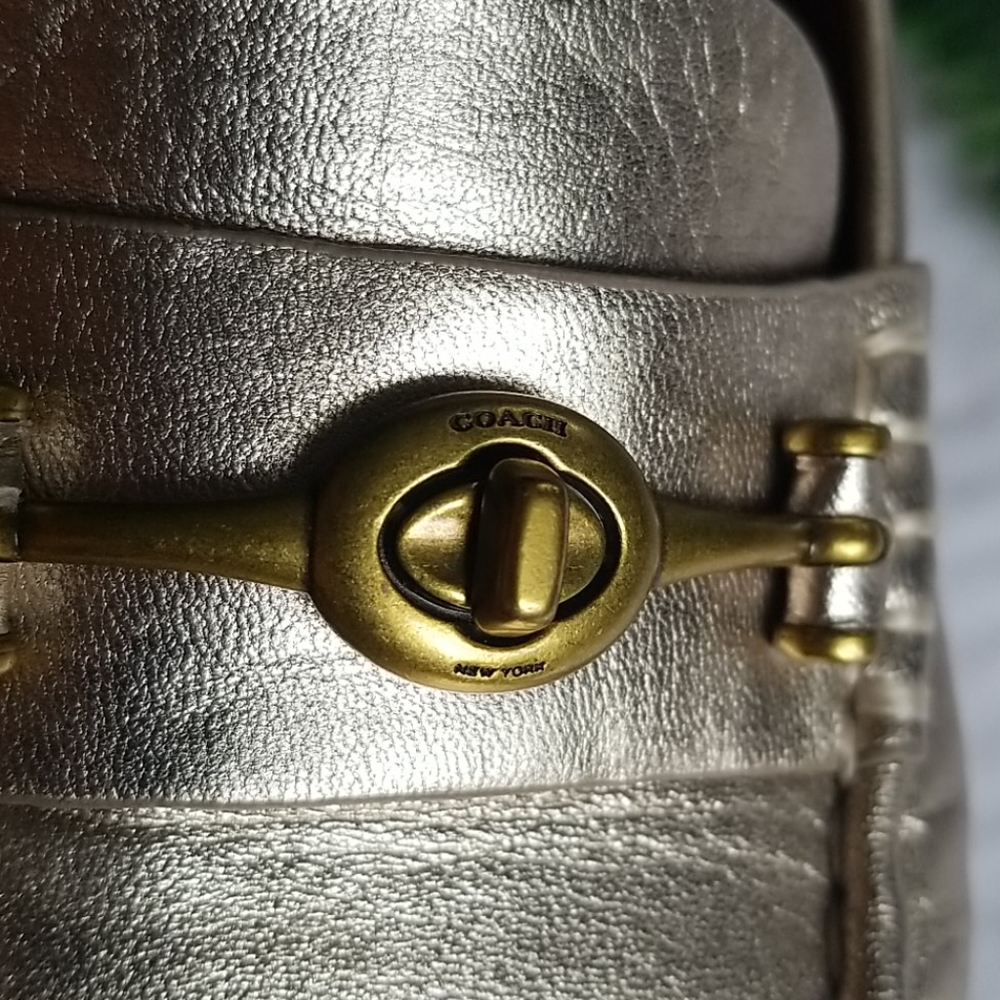 Coach Gold Glam Loafers - Picture 2 of 10